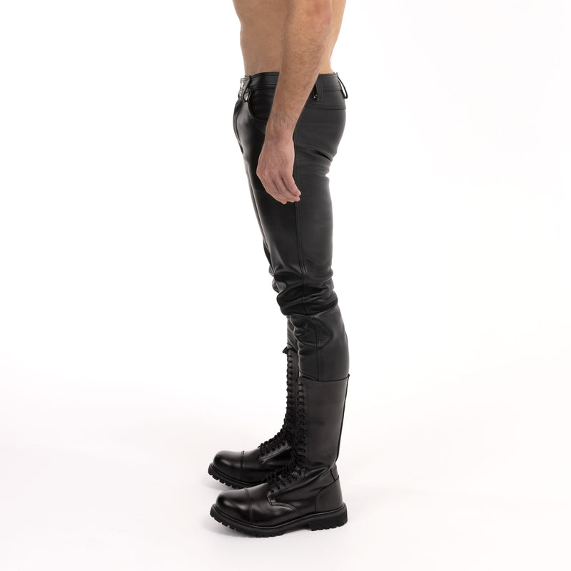 Load image into Gallery viewer, Prowler RED Leather Jeans Black
