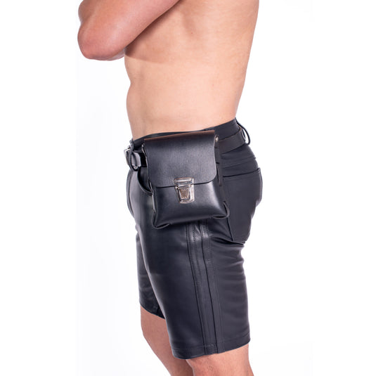 Prowler RED Leather Buckle Pouch Black