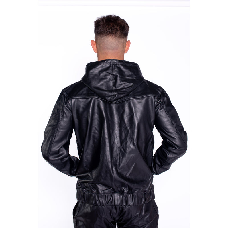 Load image into Gallery viewer, Prowler RED V Sports Leather Jacket Black
