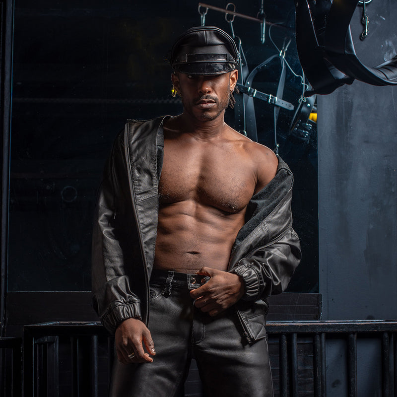 Load image into Gallery viewer, Prowler RED V Sports Leather Jacket Black
