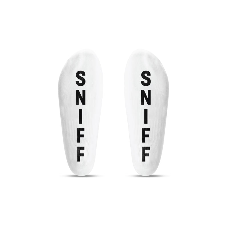 Load image into Gallery viewer, Prowler RED Sniff Ankle Socks White Black
