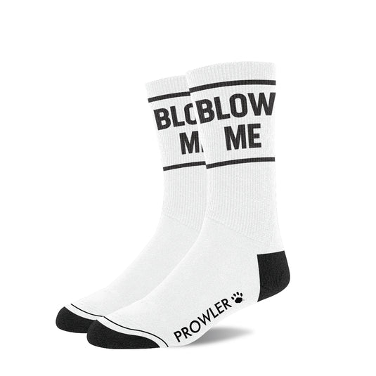 Prowler RED Blow Me Socks White Black