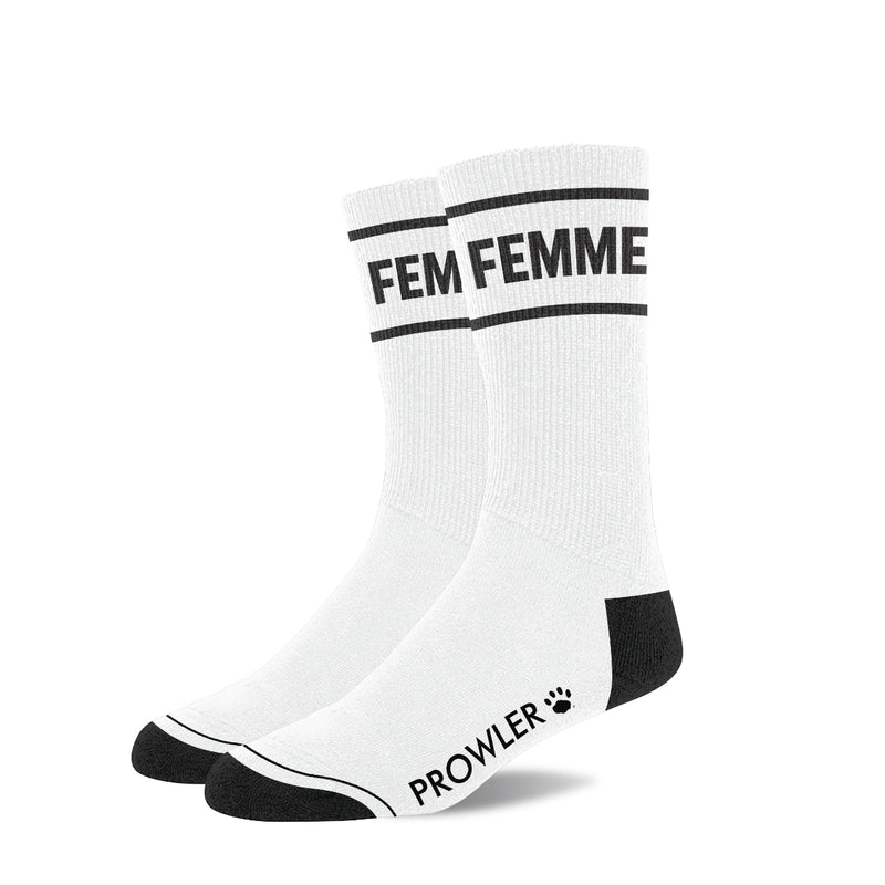 Load image into Gallery viewer, Prowler RED Femme Socks White Black

