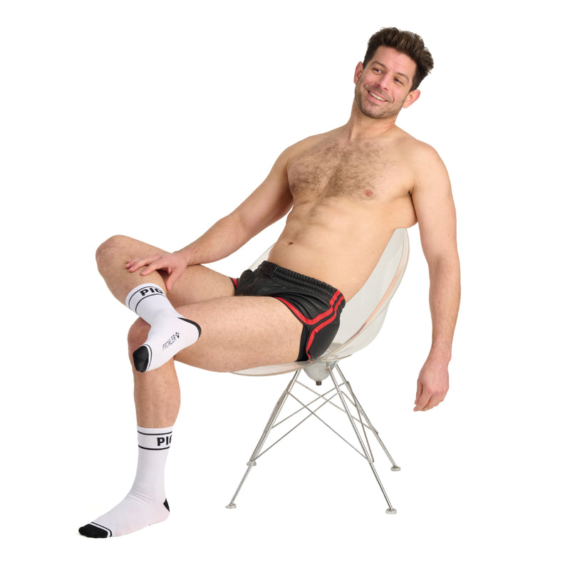 Load image into Gallery viewer, Prowler RED Pig Socks White Black
