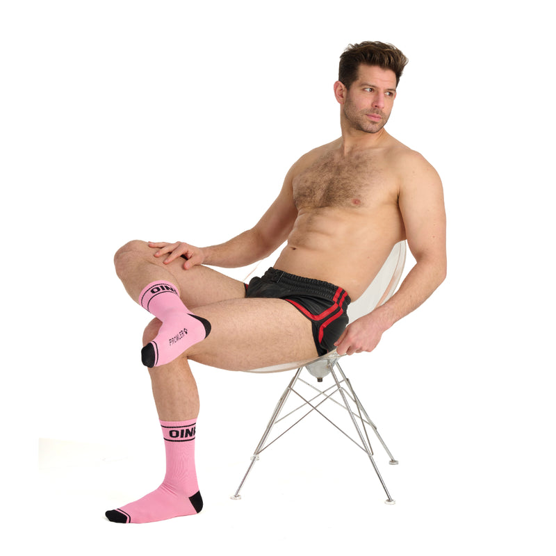 Load image into Gallery viewer, Prowler RED Oink Socks Pink Black
