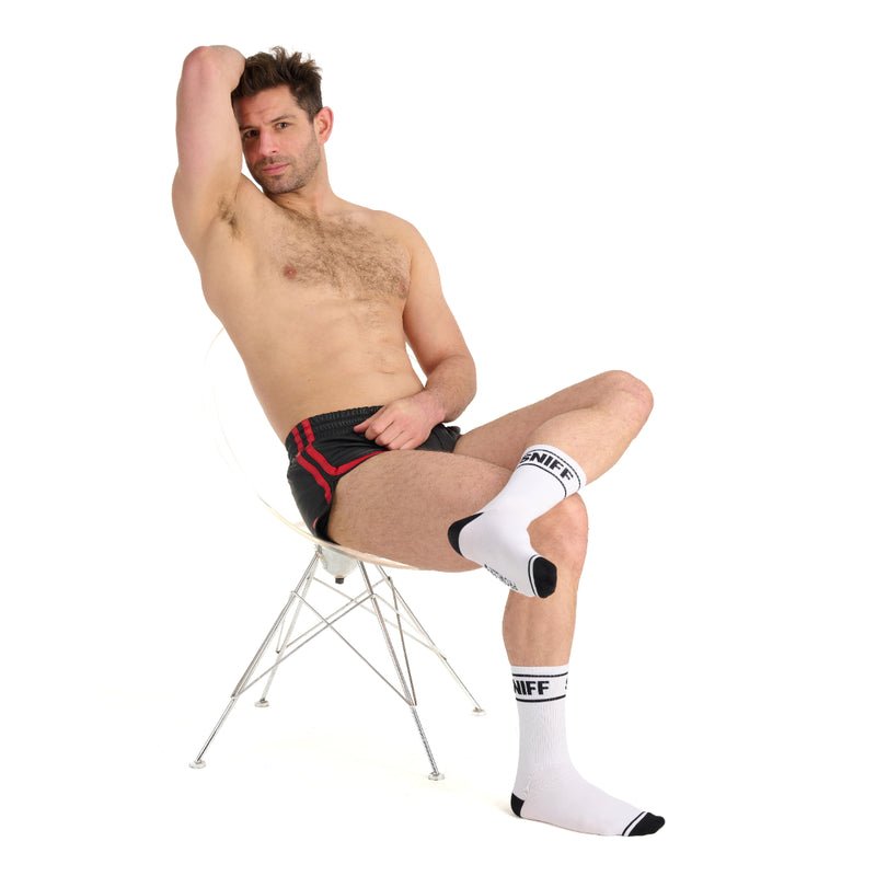 Load image into Gallery viewer, Prowler RED Sniff Socks White Black
