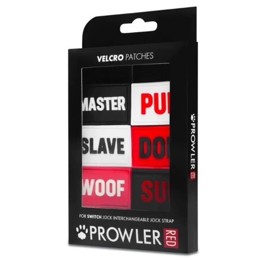 Prowler RED Switch Jock Strap Velcro Patches Pack 2