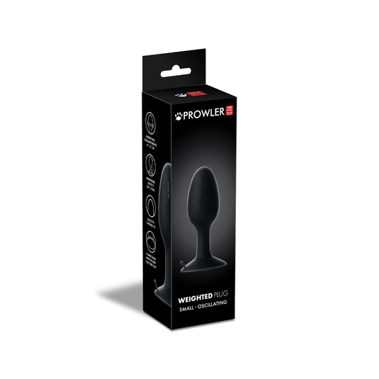 Prowler RED Weighted Butt Plug Black Small