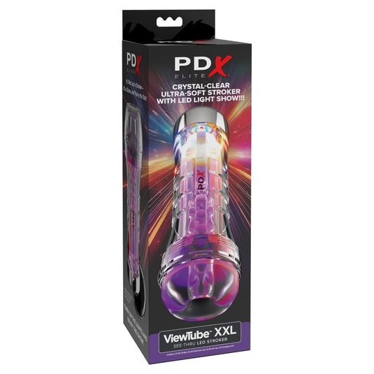 PDX Elite ViewTube XXL See Thru LED Stroker Clear