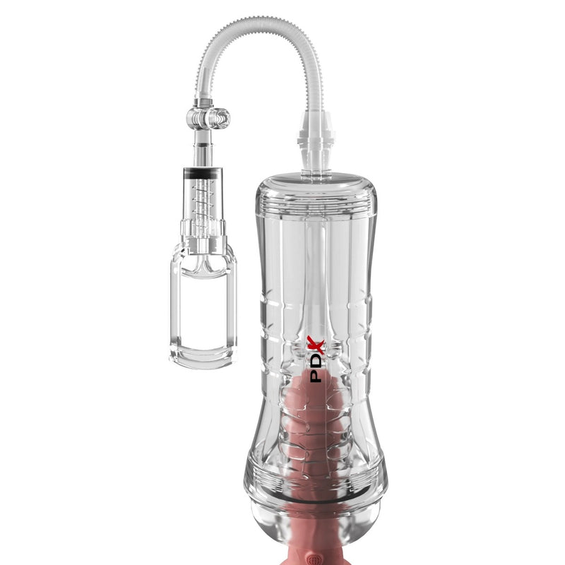Load image into Gallery viewer, PDX Elite ViewTube Vac XXL See Thru Pump Stroker Clear
