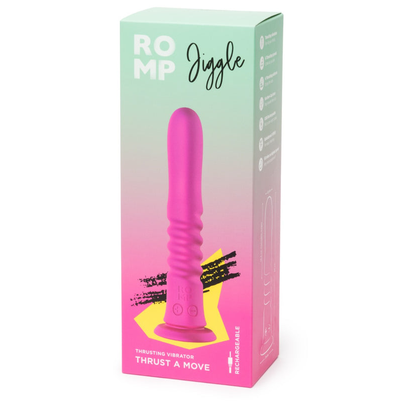 Load image into Gallery viewer, ROMP Jiggle Thrusting Vibrator Pink
