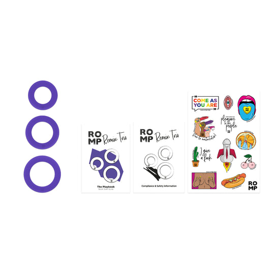 ROMP Remix Trio Cock Rings Purple
