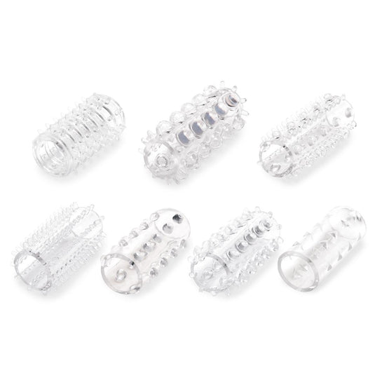 Me You Us Sensational Seven Textured Masturbation Sleeves Clear