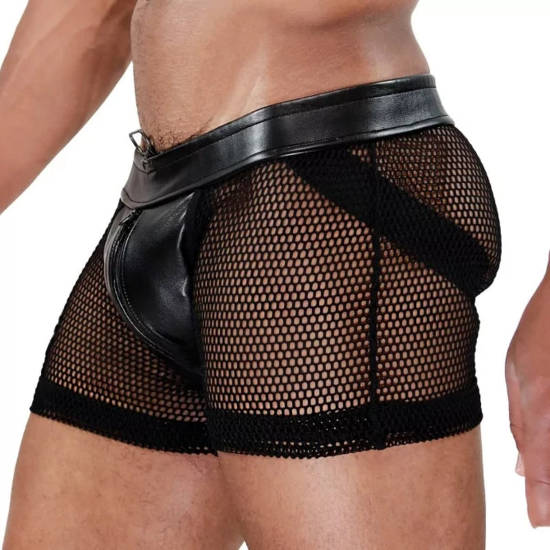 Load image into Gallery viewer, TOF Paris Spartacus Full Zip Jock Short Black
