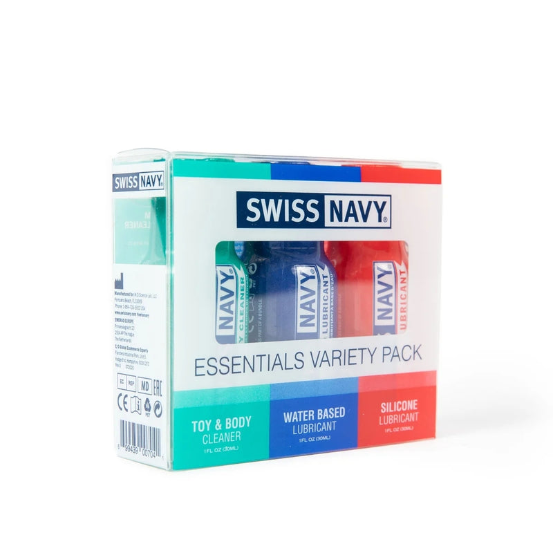 Load image into Gallery viewer, Swiss Navy Essentials Variety Lube 3 Pack 1oz
