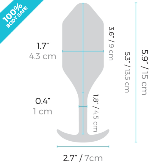 Load image into Gallery viewer, b-Vibe Snug Plug Weighted &amp; Vibrating Butt Plug Black XL
