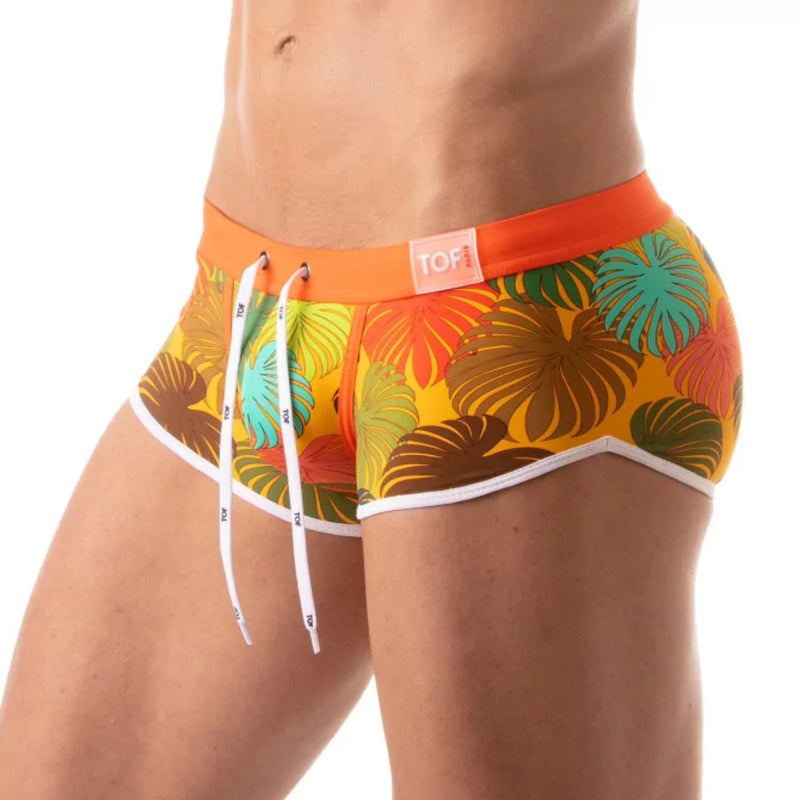 Load image into Gallery viewer, TOF Paris Floral Swim Trunks Yellow
