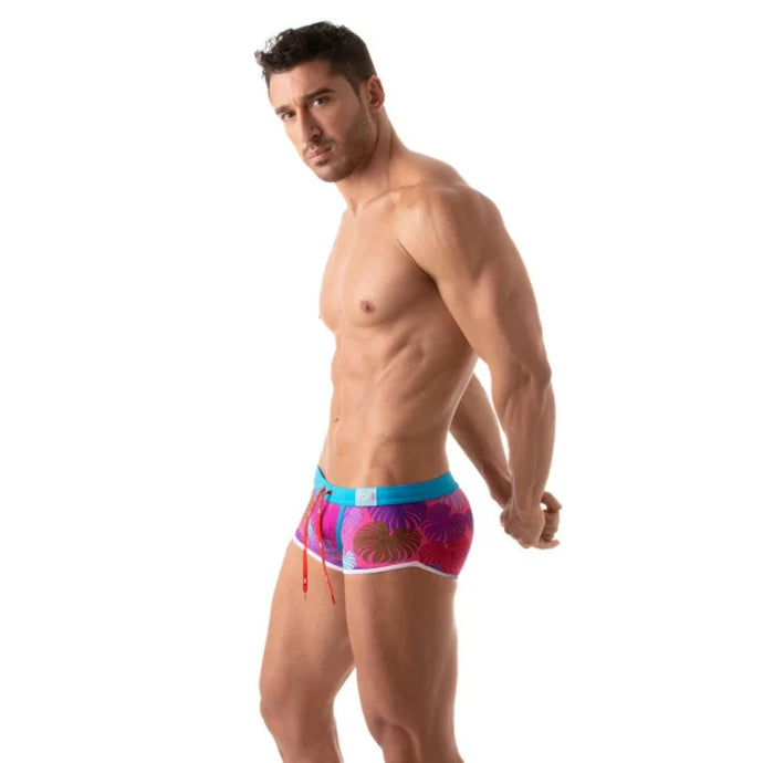 TOF Paris Floral Swim Trunks Pink