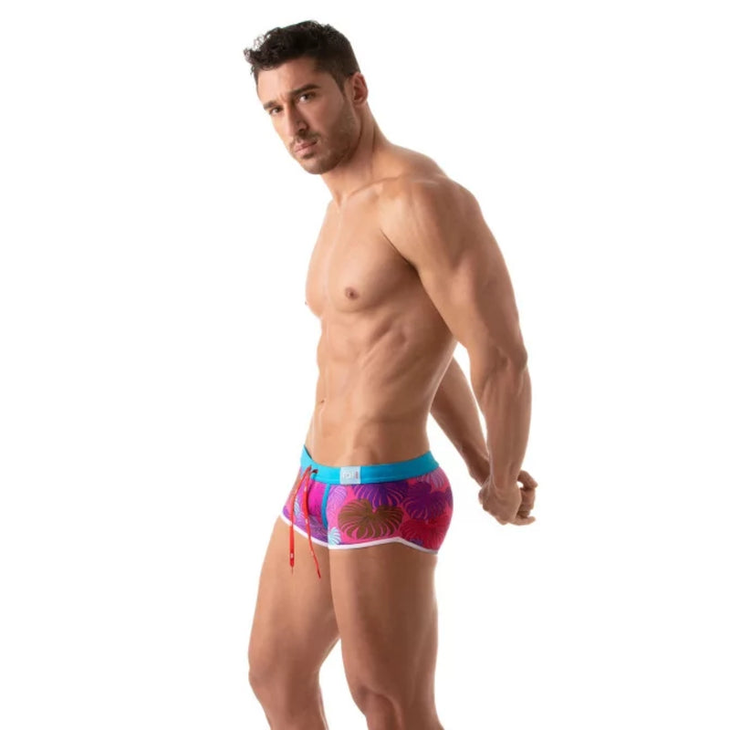 Load image into Gallery viewer, TOF Paris Floral Swim Trunks Pink
