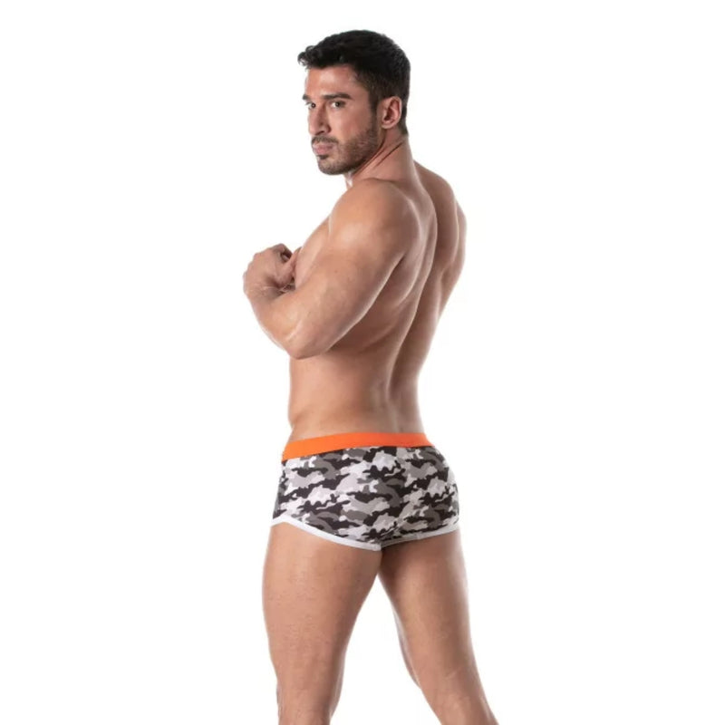 Load image into Gallery viewer, TOF Paris Iconic Swim Trunk Camo Grey
