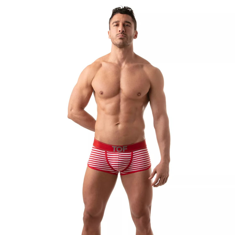 Load image into Gallery viewer, TOF Paris Sailor Stripe Trunk Red

