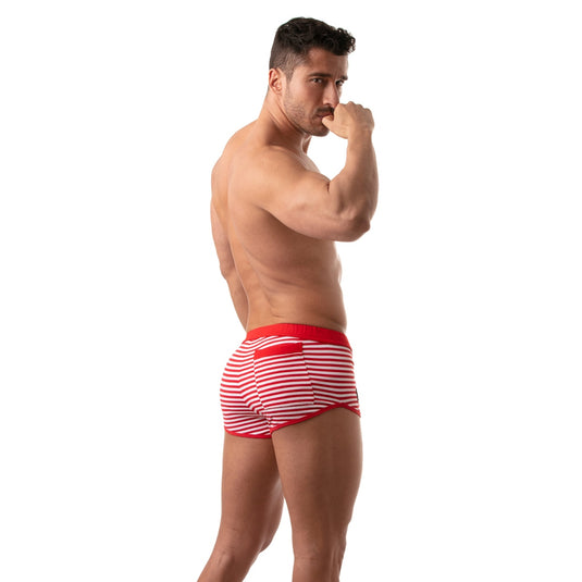 TOF Paris Sailor Stripe Shorts Red