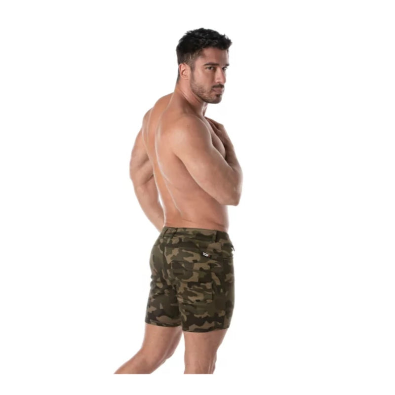 Load image into Gallery viewer, TOF Paris Army Mid-Thigh Shorts Khaki
