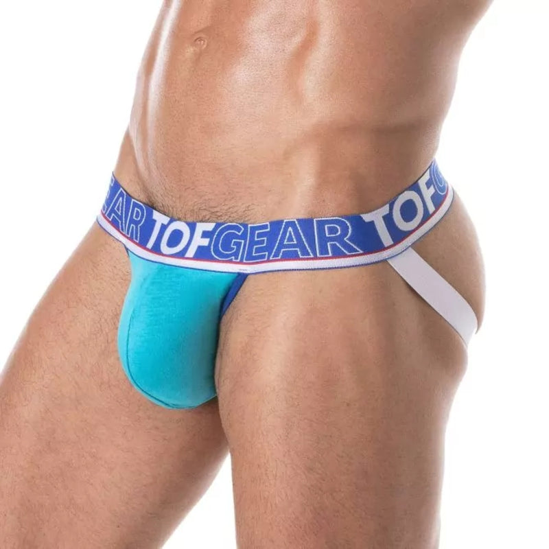 Load image into Gallery viewer, TOF Paris Champion Jock Strap Turquoise
