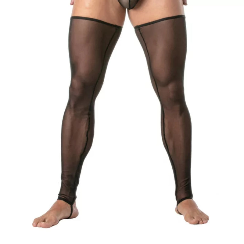 Load image into Gallery viewer, TOF Paris Mesh Long Legs Black
