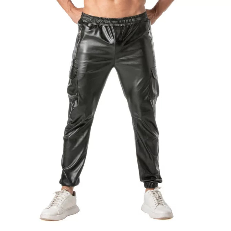 Load image into Gallery viewer, TOF Paris Kinky Cargo Sweat Pants Black
