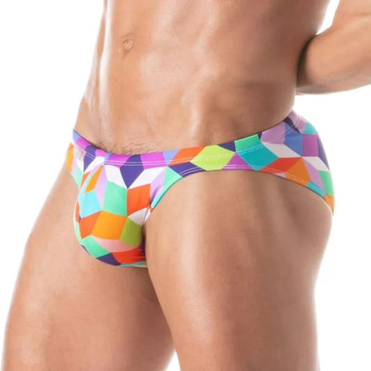 TOF Paris Print Swim Mini Brief Purple