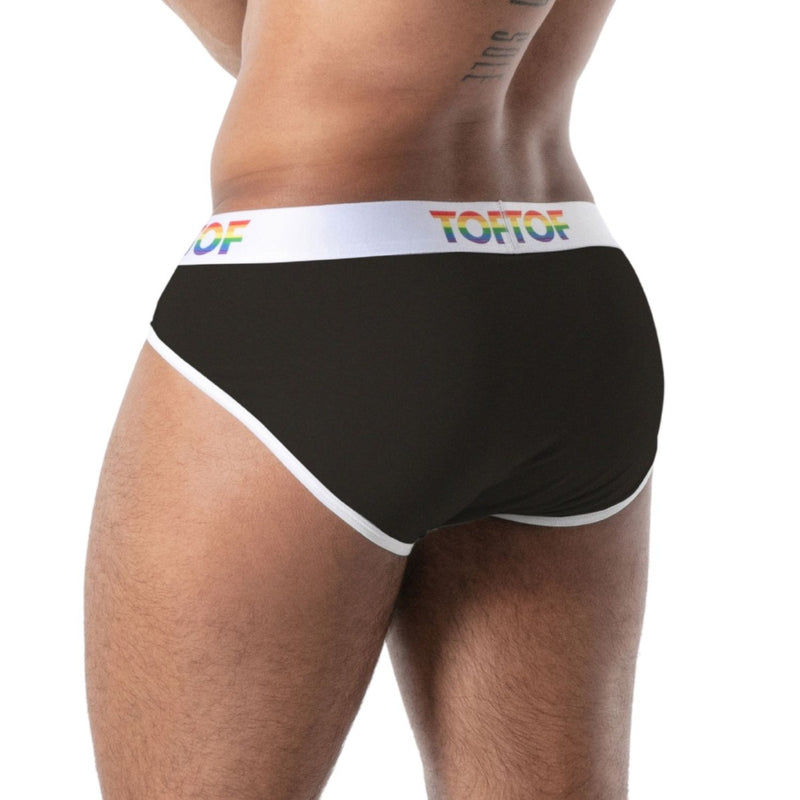 Load image into Gallery viewer, TOF Paris Joyful Pride Brief Black
