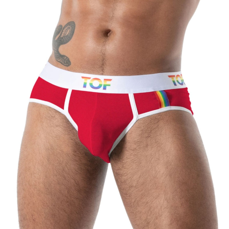 Load image into Gallery viewer, TOF Paris Joyful Pride Brief Red
