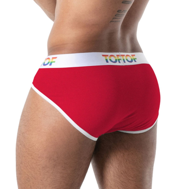 Load image into Gallery viewer, TOF Paris Joyful Pride Brief Red

