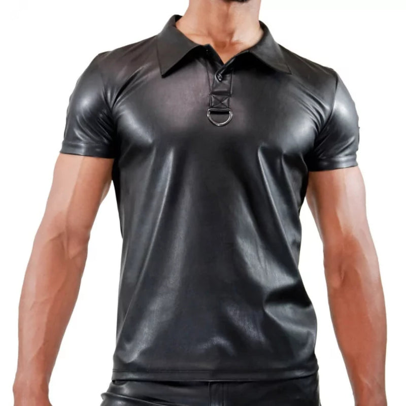 Load image into Gallery viewer, TOF Paris Fetish Polo Shirt Black
