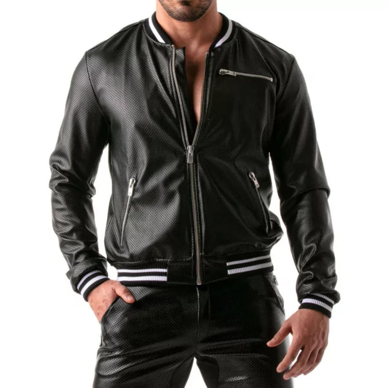 Load image into Gallery viewer, TOF Paris Pilot Bomber Jacket Black
