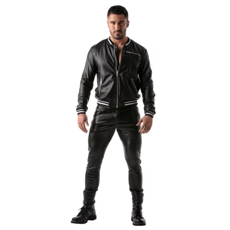 Load image into Gallery viewer, TOF Paris Pilot Bomber Jacket Black
