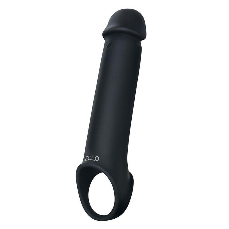 Load image into Gallery viewer, Zolo Vibrating Remote Control Penis Extender Black 8 Inch
