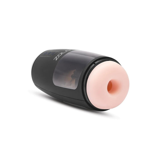 Zolo Upstroke Hands Free Thrusting Beaded Masturbator Black Pink