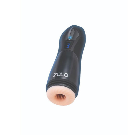 Zolo Lift Off One Touch Vibrating Thrusting Stroker Black Pink