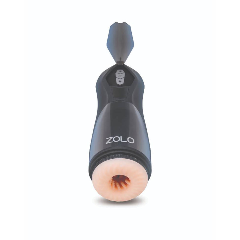 Load image into Gallery viewer, Zolo Lift Off One Touch Vibrating Thrusting Stroker Black Pink
