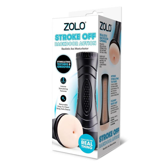 Zolo Stroke Off Backdoor Action Realistic Ass Masturbator Black