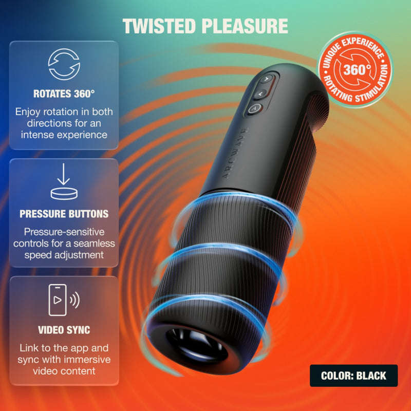 Load image into Gallery viewer, Arcwave Orbit Rotating Male Masturbator Black
