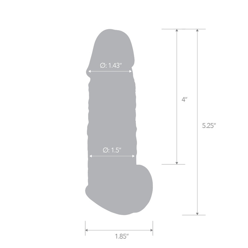 Load image into Gallery viewer, Blue Line Super Real Penis Extension Sleeve With Ball Constriction Loop Pink 5.25 Inch
