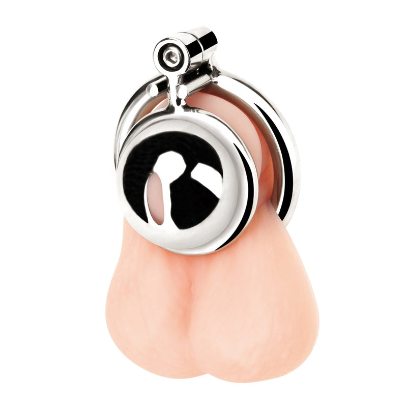 Load image into Gallery viewer, Blue Line Mini Cock Micro Chastity Cage Silver
