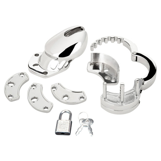 Blue Line Cock Humiliation Chastity Cage Silver Small 2.75 Inch