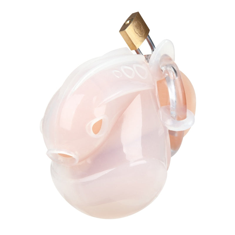 Load image into Gallery viewer, Blue Line Full Restraint Silicone Cock And Balls Chastity Device White
