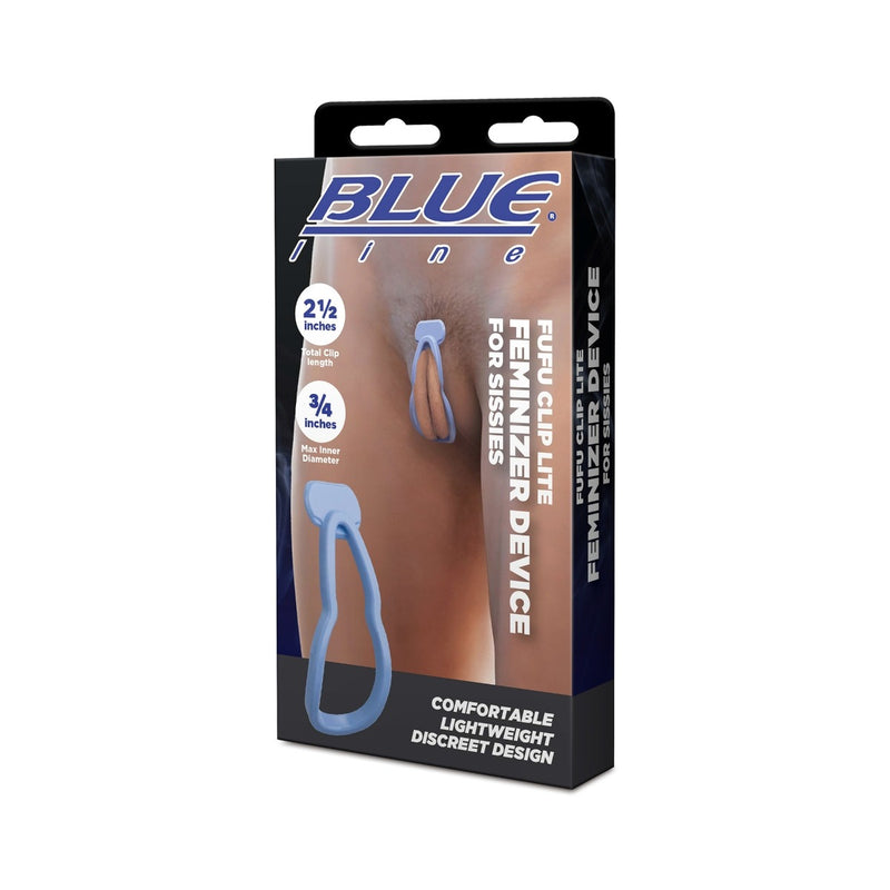 Load image into Gallery viewer, Blue Line Fufu Clip Lite Feminizer Device For Sissies Blue
