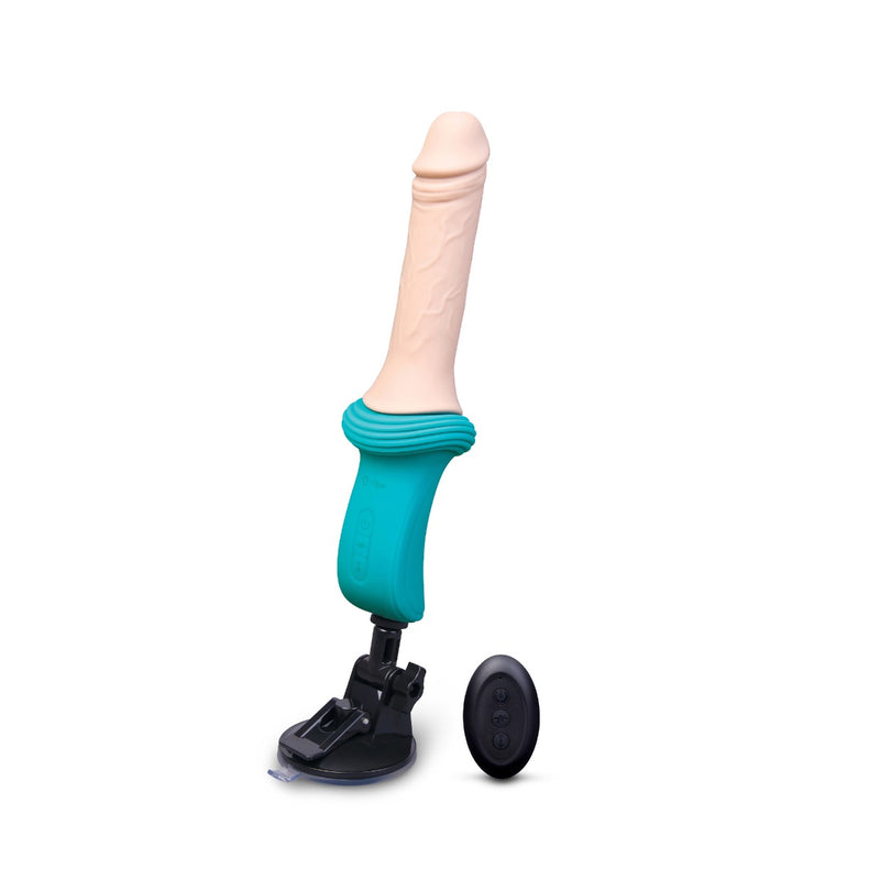Load image into Gallery viewer, b-Vibe Thrusting Dildo Machine Pink Blue
