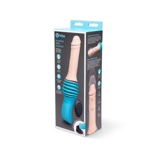 b-Vibe Thrusting Dildo Machine Pink Blue